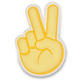 Women|Men|Jibbitz™ Charms Peace Hand Sign Jibbitz Shoe Charm | Crocs Near me