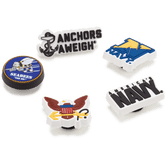 Women|Men|Kids|Jibbitz™ Charms Armed Forces US Navy 5Pck Jibbitz Shoe Charm | Crocs For sale