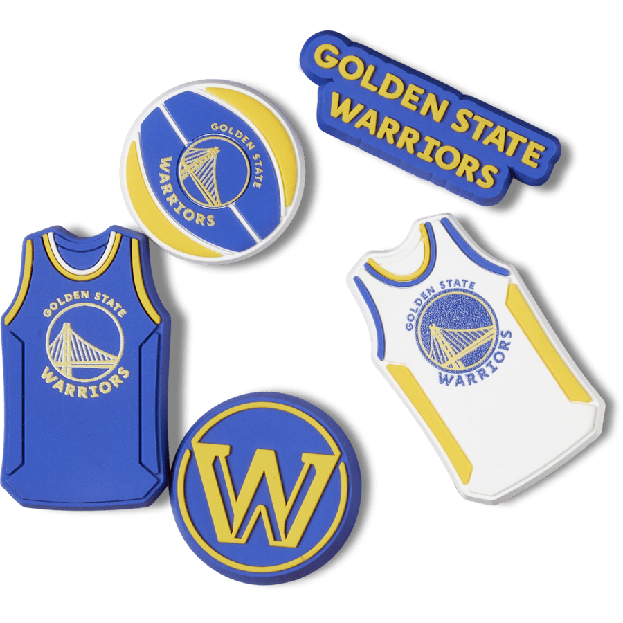 Women|Men|Jibbitz™ Charms NBA Golden State Warriors 5 Pack Jibbitz™ charms | Crocs On sale