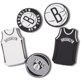 Women|Men|Jibbitz™ Charms NBA Brooklyn Nets 5 Pack Jibbitz™ charms | Crocs On sale