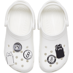Women|Men|Jibbitz™ Charms NBA Brooklyn Nets 5 Pack Jibbitz™ charms | Crocs On sale