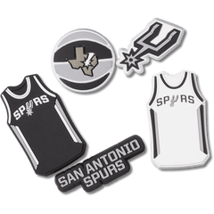 Women|Men|Jibbitz™ Charms NBA San Antonio Spurs 5 Pack Jibbitz™ charms | Crocs Discount