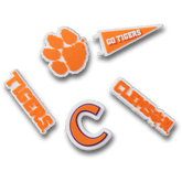 Women|Men|Kids|Jibbitz™ Charms Clemson Univ 5 Pack Jibbitz™ charms | Crocs Online