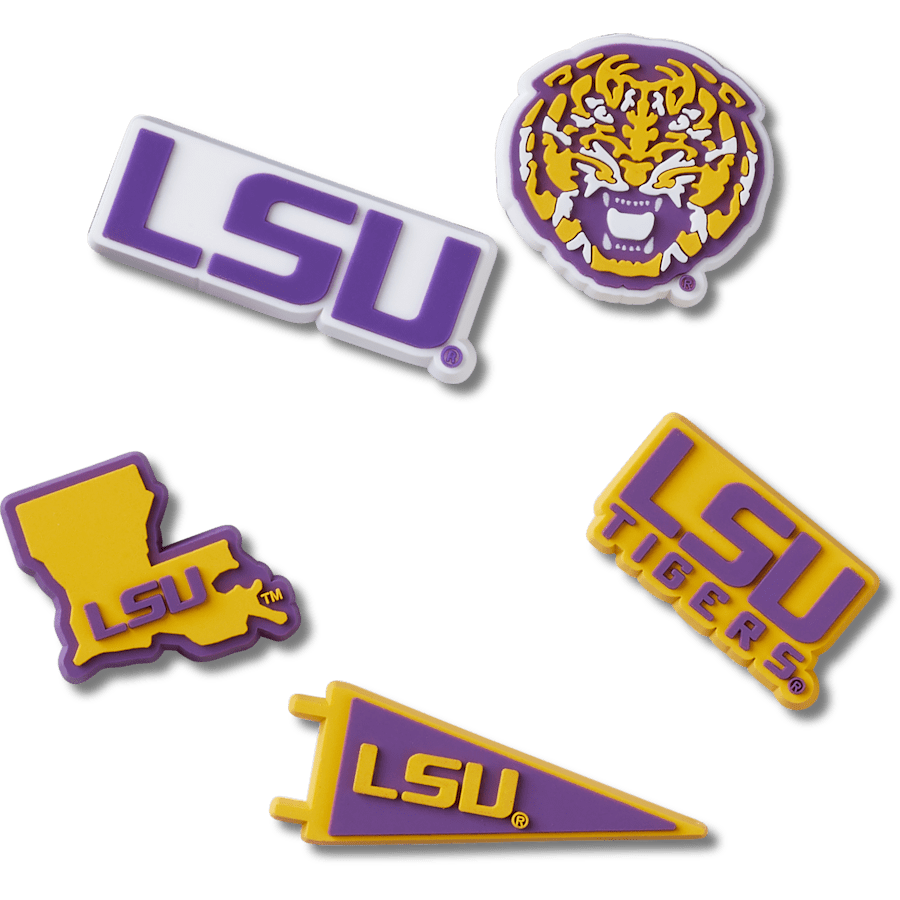 Women|Men|Jibbitz™ Charms LSU 5 Pack Jibbitz™ charms | Crocs Discount