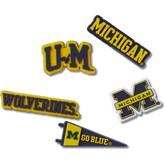 Women|Men|Jibbitz™ Charms University of Michigan 5 Pack Jibbitz™ charms | Crocs Outlet