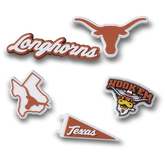 Women|Men|Kids|Jibbitz™ Charms University of Texas 5 Pack Jibbitz™ charms | Crocs For sale