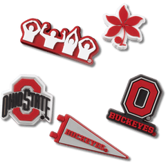 Women|Men|Jibbitz™ Charms Ohio State University 5 Pack Jibbitz™ charms | Crocs On sale