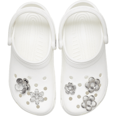 Women|Men|Jibbitz™ Charms Monochrome Slvr Flwrs 5 Pack Jibbitz™ charms | Crocs us