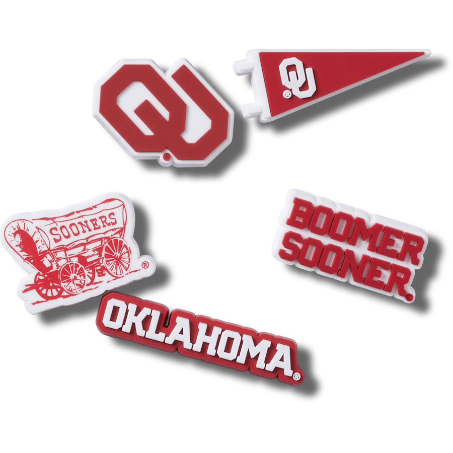 Women|Men|Kids|Jibbitz™ Charms Univ of Oklahoma 5 Pack Jibbitz™ charms | Crocs For sale