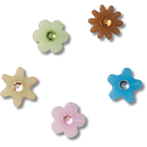 Women|Men|Jibbitz™ Charms Enlighten Flower 5 Pack Jibbitz™ charms | Crocs Sale