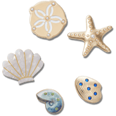 Women|Men|Jibbitz™ Charms Gold Seashell 5 Pack Jibbitz™ charms | Crocs us
