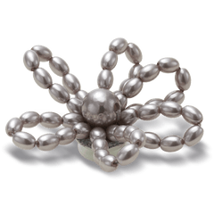Women|Men|Jibbitz™ Charms Grey Pearl Beaded Daisy Jibbitz™ charms | Crocs Outlet
