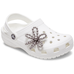 Women|Men|Jibbitz™ Charms Grey Pearl Beaded Daisy Jibbitz™ charms | Crocs Outlet