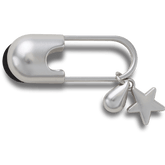 Women|Men|Jibbitz™ Charms Silver Meta Safety Pin Jibbitz™ charms | Crocs Online