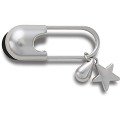 Women|Men|Jibbitz™ Charms Silver Meta Safety Pin Jibbitz™ charms | Crocs Online