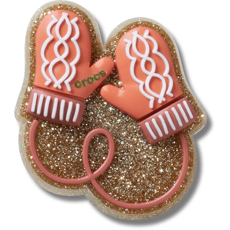 Women|Men Glitter Pink Mittens Jibbitz™ charms | Crocs On sale