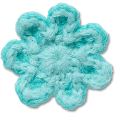 Women|Men Crochet Blue Flower Jibbitz™ charms | Crocs