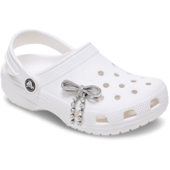 Women|Men|Jibbitz™ Charms Silver Gem Bow Jibbitz™ charms | Crocs Online