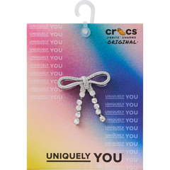 Women|Men|Jibbitz™ Charms Silver Gem Bow Jibbitz™ charms | Crocs Online