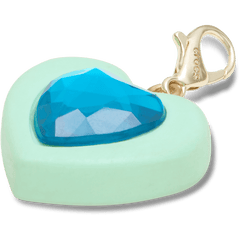 Women|Men|Kids|Jibbitz™ Charms Blue Heart Sim Gem Charm Jibbitz Shoe Charm | Crocs Sale