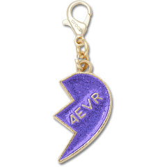 Women|Men|Kids|Jibbitz™ Charms Purple Glitter BFF Charm Right Jibbitz Shoe Charm | Crocs For sale