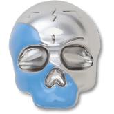Women|Men Silver and Blue Enamel Skull Jibbitz™ charms | Crocs Outlet
