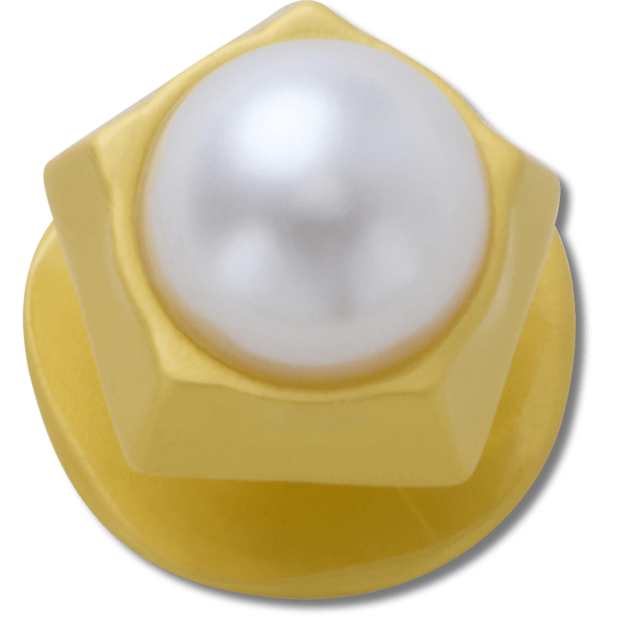 Women|Men|Jibbitz™ Charms Gold Pentagon Pearl Jibbitz™ charms | Crocs Sale