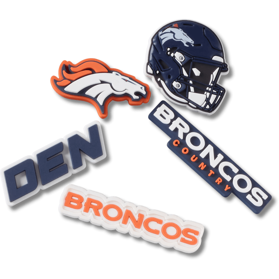 Women|Men|Jibbitz™ Charms NFL Denver Broncos 5 Pack Jibbitz Shoe Charm | Crocs For sale
