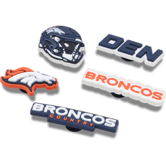 Women|Men|Jibbitz™ Charms NFL Denver Broncos 5 Pack Jibbitz Shoe Charm | Crocs For sale