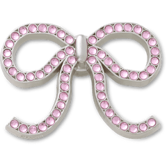 Women|Men|Jibbitz™ Charms Pink Glittery Bow Jibbitz™ charms | Crocs Online