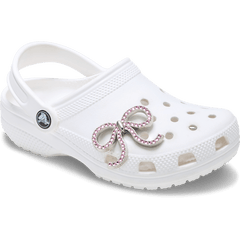 Women|Men|Jibbitz™ Charms Pink Glittery Bow Jibbitz™ charms | Crocs Online