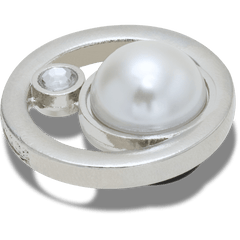 Women|Men|Jibbitz™ Charms Silver Ring With Pearl Jibbitz™ charms | Crocs Online