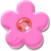 Women|Men Bright Pink Flower With Gem Jibbitz™ charms | Crocs Outlet