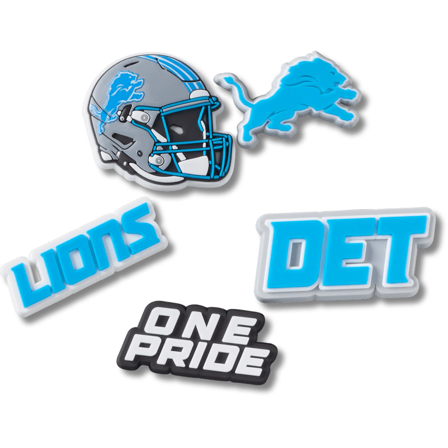 Women|Men|Jibbitz™ Charms NFL Detroit Lions 5 Pack Jibbitz Shoe Charm | Crocs Sale