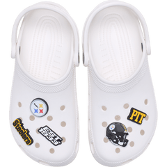 Women|Men|Jibbitz™ Charms NFL Pittsburgh Steelers 5 Pack Jibbitz Shoe Charm | Crocs Near me