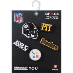 Women|Men|Jibbitz™ Charms NFL Pittsburgh Steelers 5 Pack Jibbitz Shoe Charm | Crocs Near me
