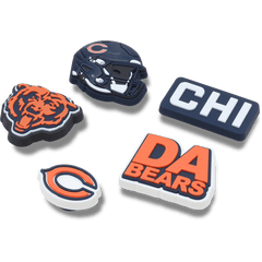 Women|Men|Jibbitz™ Charms NFL Chicago Bears 5 Pack Jibbitz Shoe Charm | Crocs us