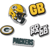 Women|Men|Jibbitz™ Charms NFL Green Bay Packers 5 Pack Jibbitz Shoe Charm | Crocs For sale