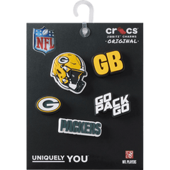 Women|Men|Jibbitz™ Charms NFL Green Bay Packers 5 Pack Jibbitz Shoe Charm | Crocs For sale