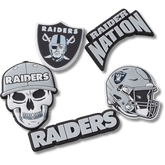 Women|Men|Jibbitz™ Charms NFL Las Vegas Raiders 5 Pack Jibbitz Shoe Charm | Crocs For sale