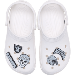 Women|Men|Jibbitz™ Charms NFL Las Vegas Raiders 5 Pack Jibbitz Shoe Charm | Crocs For sale