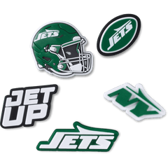 Women|Men|Jibbitz™ Charms NFL New York Jets 5 Pack Jibbitz Shoe Charm | Crocs Near me