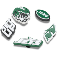 Women|Men|Jibbitz™ Charms NFL New York Jets 5 Pack Jibbitz Shoe Charm | Crocs Near me