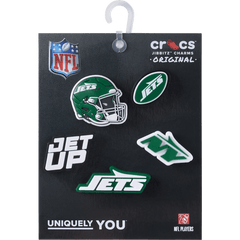 Women|Men|Jibbitz™ Charms NFL New York Jets 5 Pack Jibbitz Shoe Charm | Crocs Near me