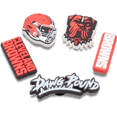 Women|Men|Jibbitz™ Charms NFL Cleveland Browns 5 Pack Jibbitz Shoe Charm | Crocs Discount