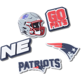 Women|Men|Jibbitz™ Charms NFL New England Patriots 5 Pack Jibbitz Shoe Charm | Crocs