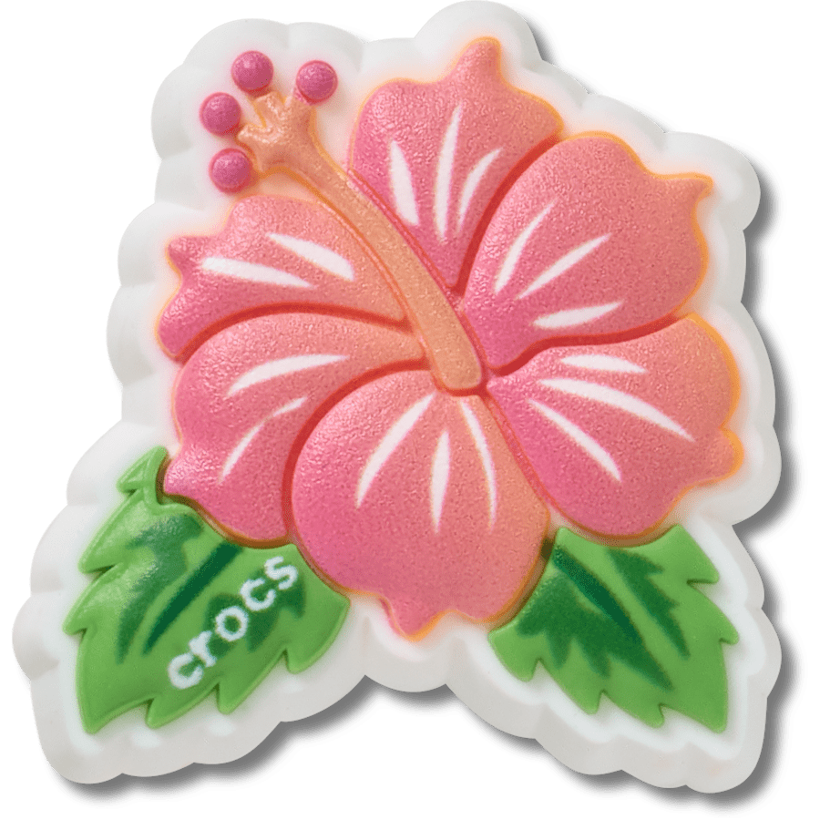 Women|Men Blue Tropical Hibiscus Jibbitz™ charms | Crocs On sale