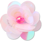 Women|Men Sequin Pink Flower Jibbitz™ charms | Crocs For sale