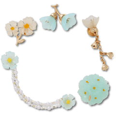 Women|Men|Jibbitz™ Charms Blue Dainty Floral 5 Pack Jibbitz™ charms | Crocs Near me