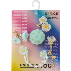 Women|Men|Jibbitz™ Charms Blue Dainty Floral 5 Pack Jibbitz™ charms | Crocs Near me